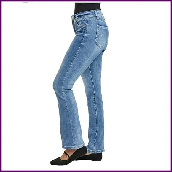 Premium Stretch Bootcut Jeans, Mid-Rise, Flattering Fit, All-Day Comfort